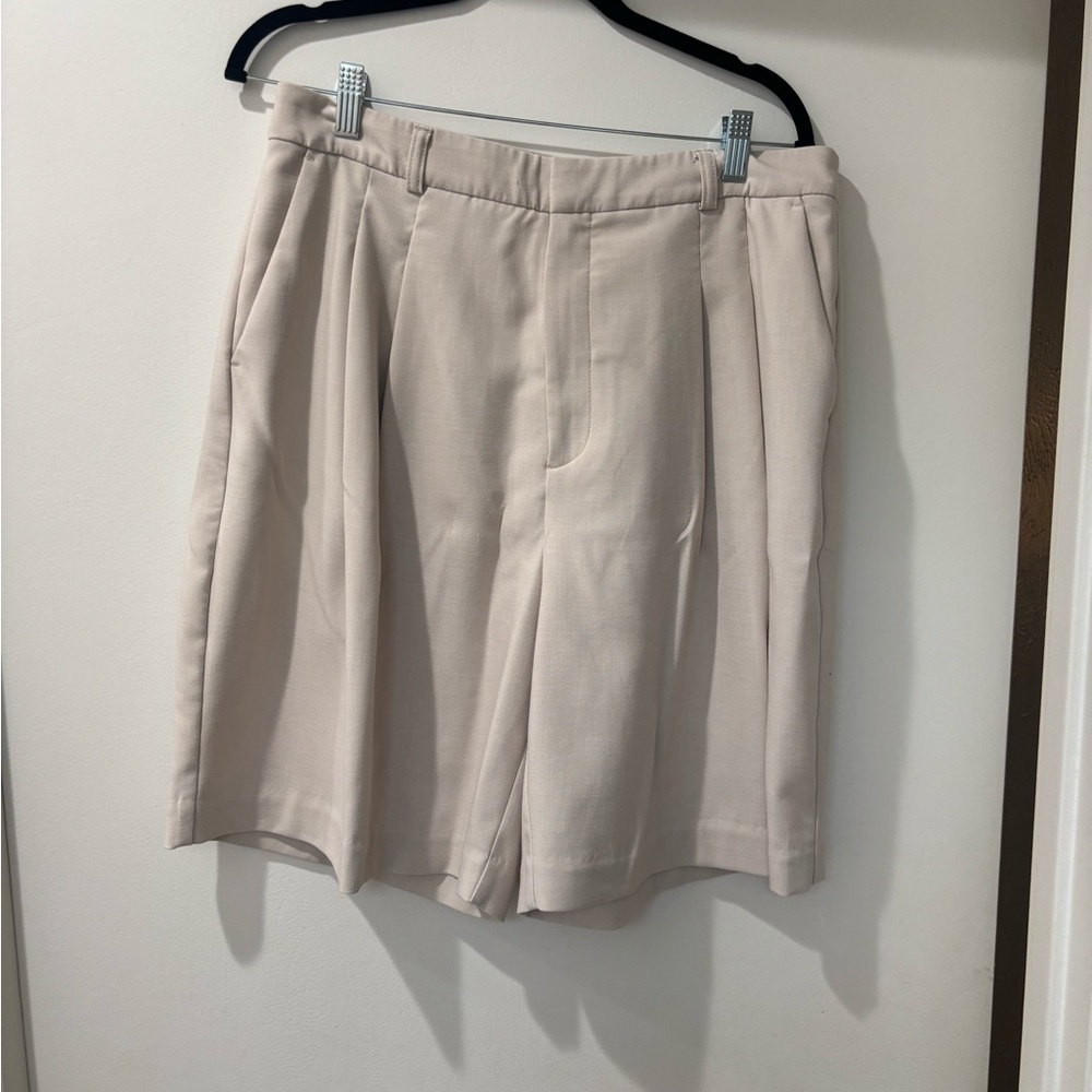 Anthropologie Cream Women Shorts Bermudas